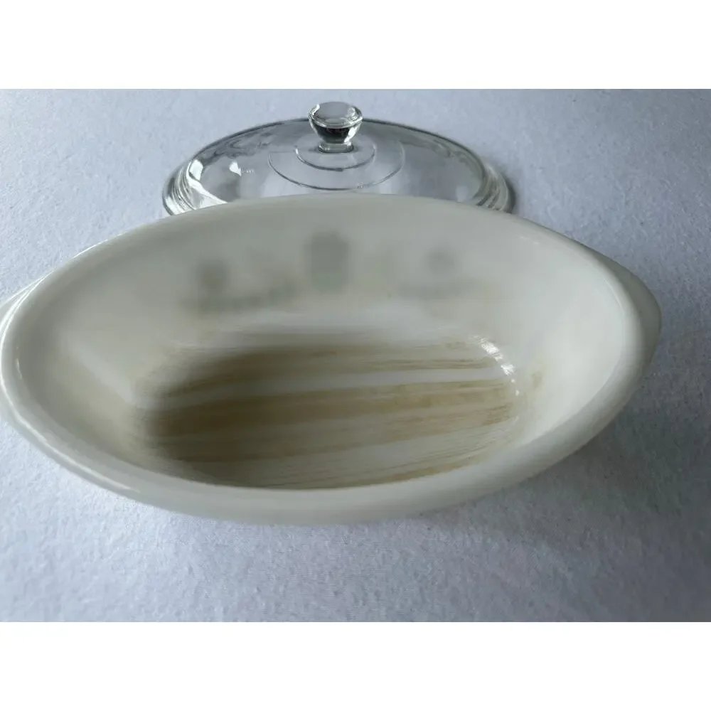 Vintage Glasbake Baking Dish with Lid